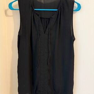 LOFT Black Sleeveless Blouse